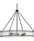 Rivera 6-Light Luxe Industrial Chandelier Matte Black