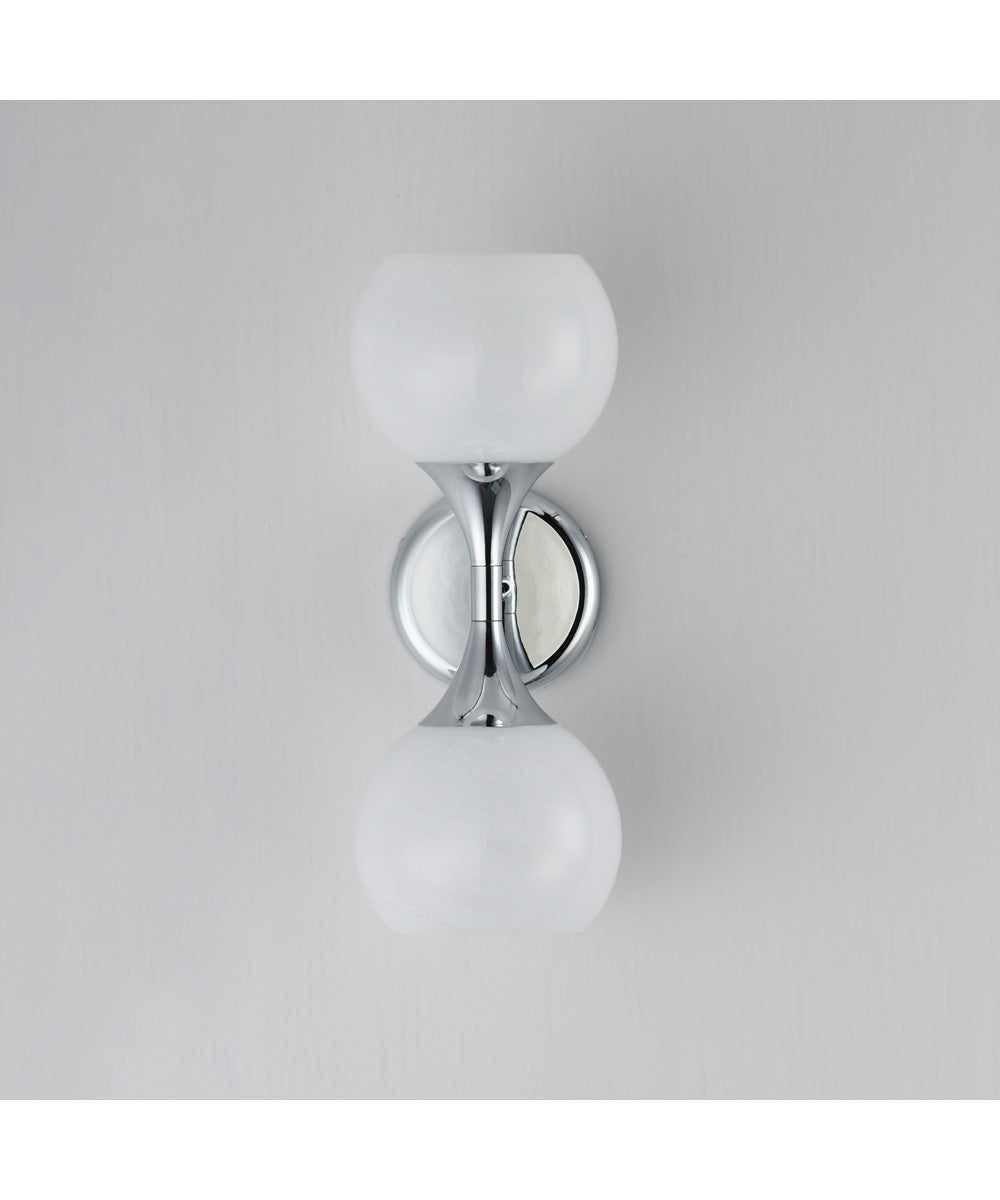 Neve 2-Light Wall Sconce Polished Chrome