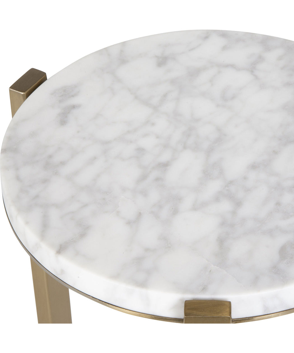 Pietra Carrara Marble Drink Table