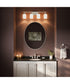 Reines 4-Light Bath Vanity with Opal Glass Shades Brushed Nickel
