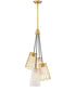 Liana 4 Light Chandelier Brushed Gold
