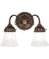 13" Wide Wreath & Garland 2 Light Wall Sconce