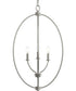 Jheni 3-Light Foyer Pendant Brushed Nickel