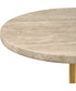Malya Travertine Accent Table