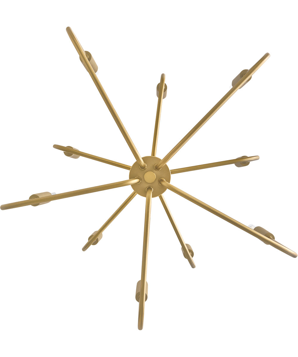 Austen 10-Light Medium Multi Tier in Lacquered Brass