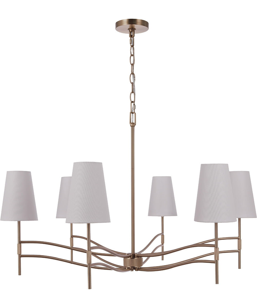 Astor 6-Light Lighting Satin Brass