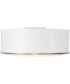 Carlton 3-Light Flush Matte Brass and White