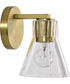 Gianna 1-Light Vanity & Wall Vintage Brass