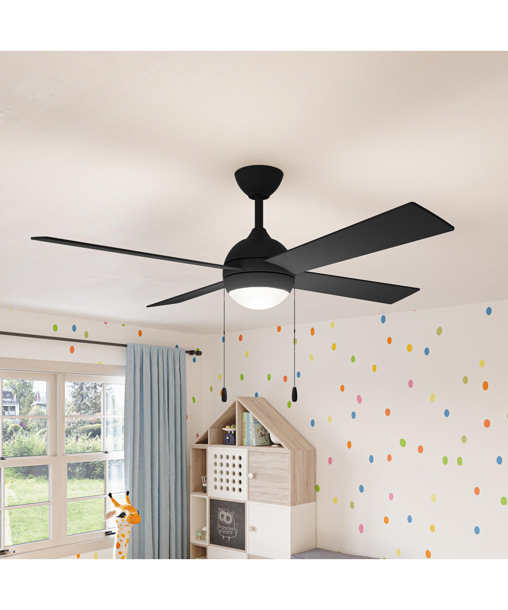 Tavo 52-in. 4-Blade LED Modern Ceiling Fan Matte Black