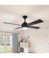 Tavo 52-in. 4-Blade LED Modern Ceiling Fan Matte Black