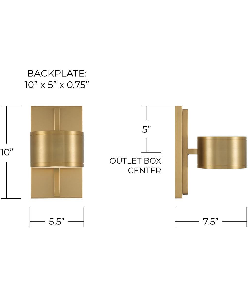 Henley 2-Light Sconce Aged Brass
