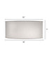 16x16x7 Global White Shallow Drum Hardback Lampshade