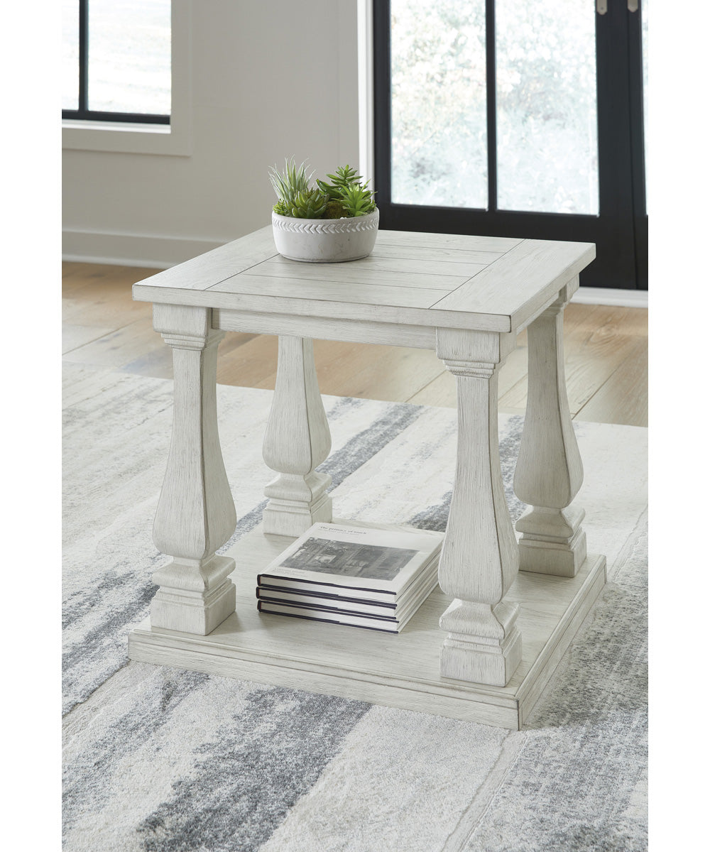 Arlendyne Rectangular End Table Antique White