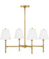 Beale 4-Light Medium Single Tier in Lacquered Brass