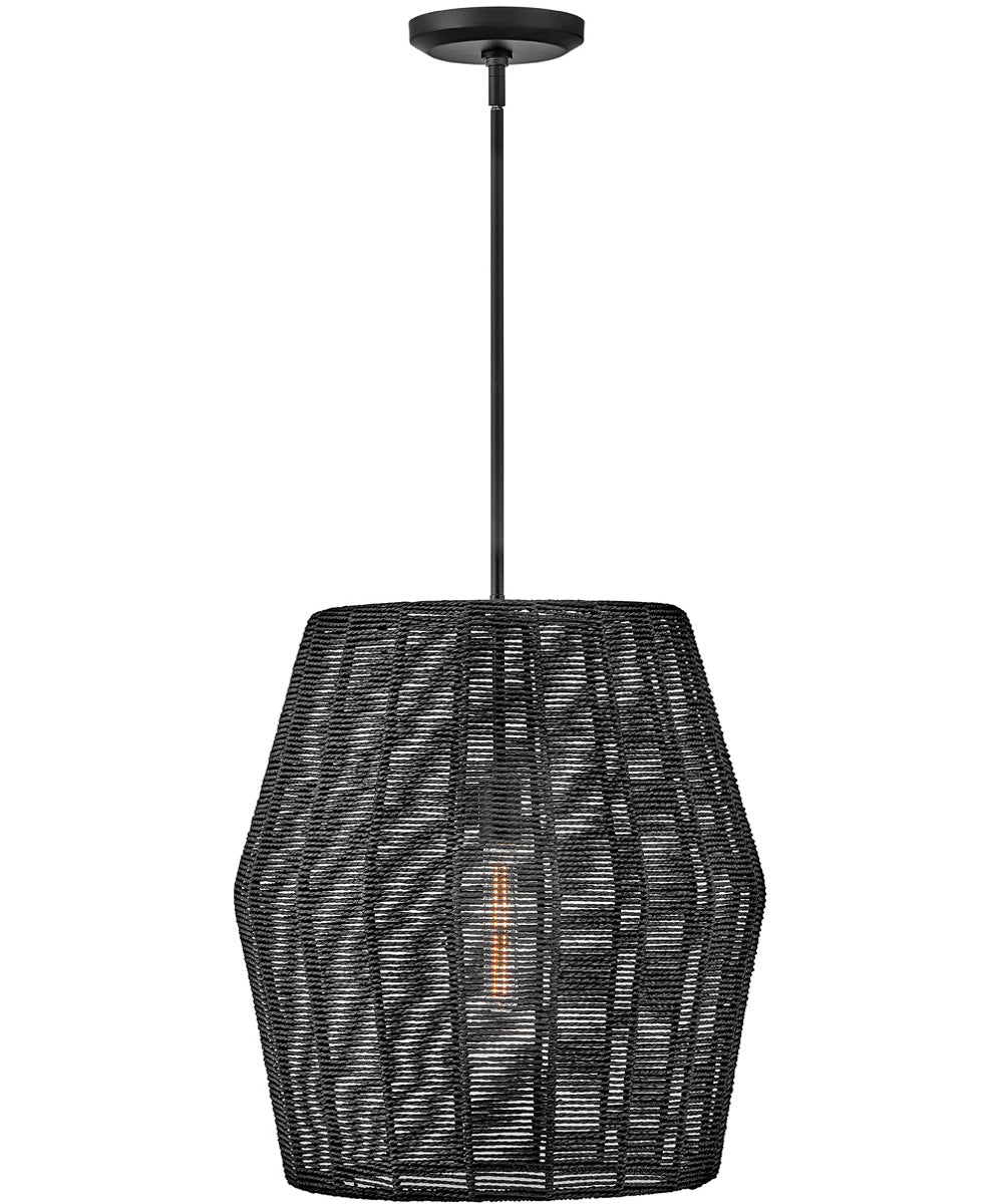Luca 1-Light Large Convertible Pendant in Black*