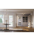 Vertex 3-Light Clear Glass Convertible Chandelier Brushed Nickel