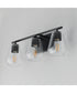Geode 3-Light Bath Vanity Black