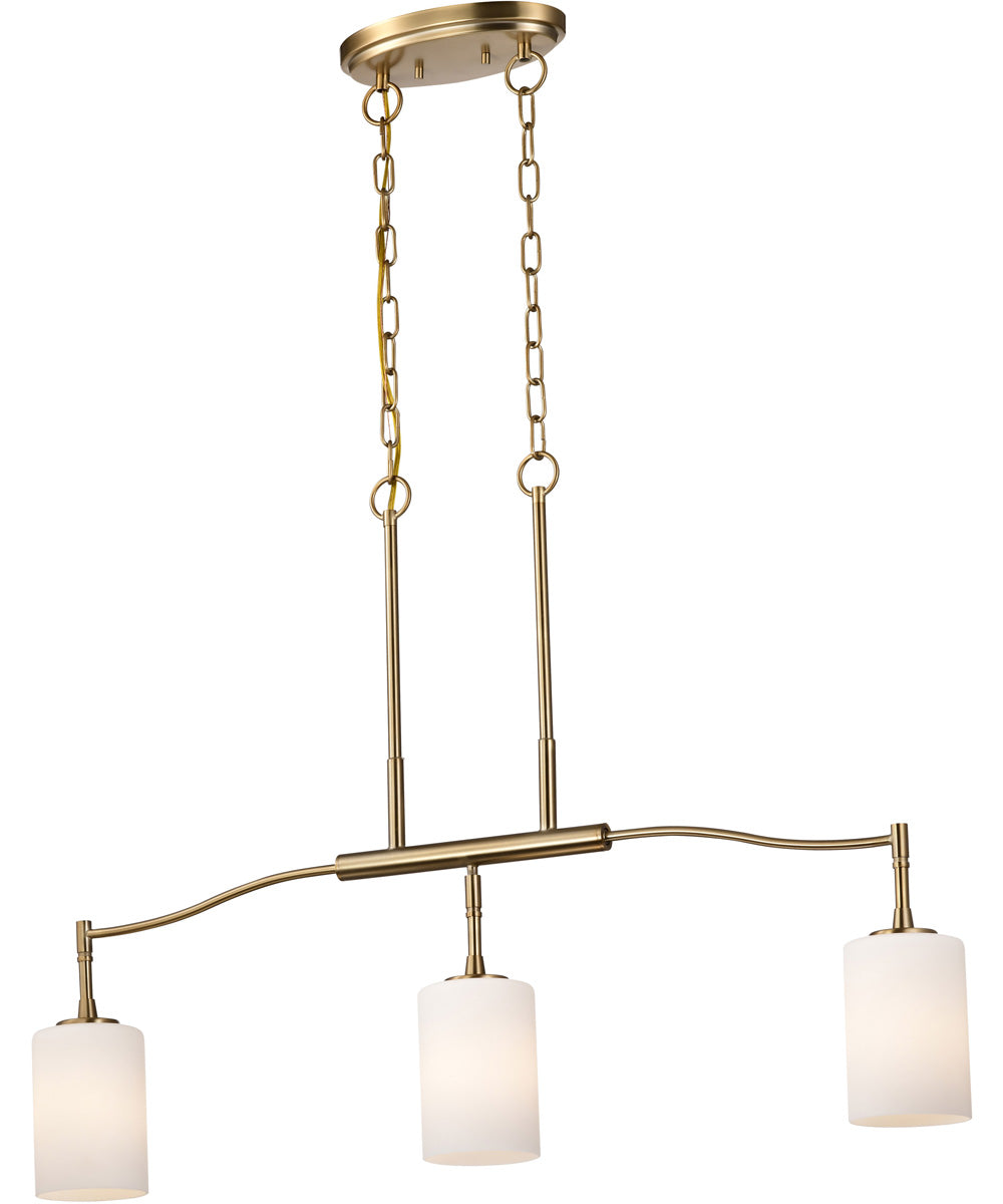 Liam 3-Light Pendant Burnished Brass