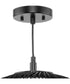 Cordova 1-Light Mini-Pendant Black Rattan