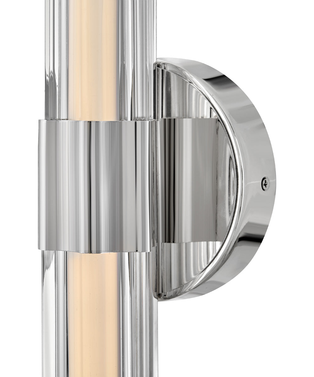Georgette LED-Light Medium LED Sconce in Polished Nickel