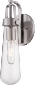 6"W Beaker 1-Light Vanity & Wall Brushed Nickel