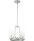 Hudson Heights 4 Light Pendant Convertible Polished Nickel