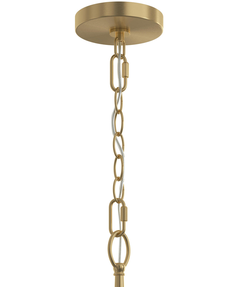 Jheni 4-Light Chandelier with Clear Glass Shades Brushed Gold