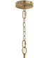 Jheni 4-Light Chandelier with Clear Glass Shades Brushed Gold