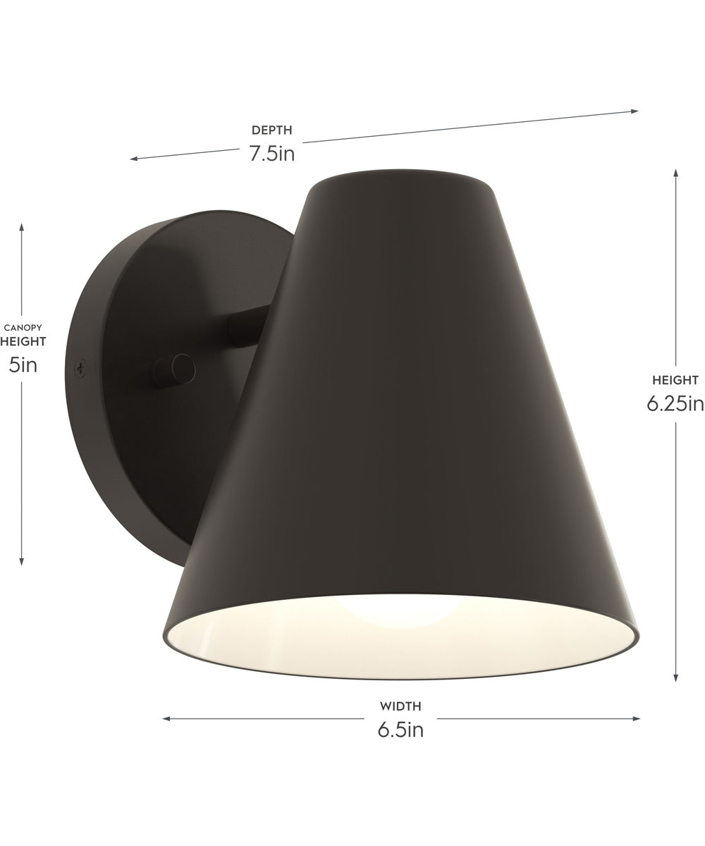 Mik Medium Outdoor Wall Light Antique Bronze
