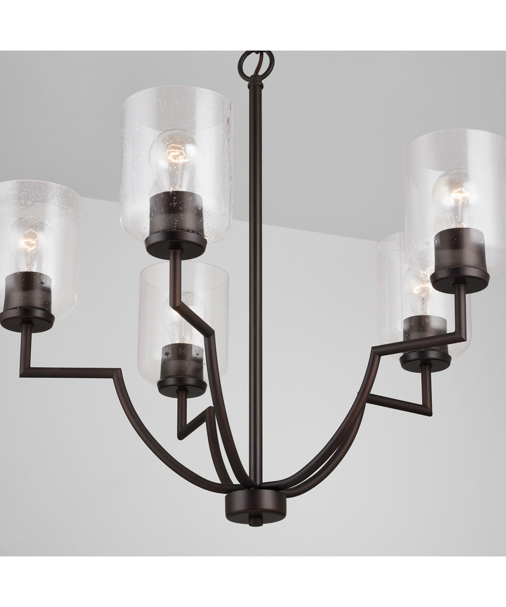 Carter 5-Light Chandelier Bronze