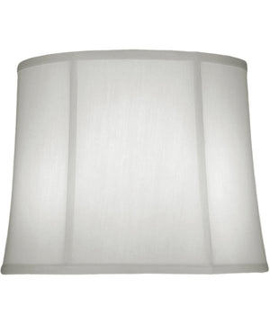13x15x12 Off White Silk Shantung Deep Drum Softback Lampshade