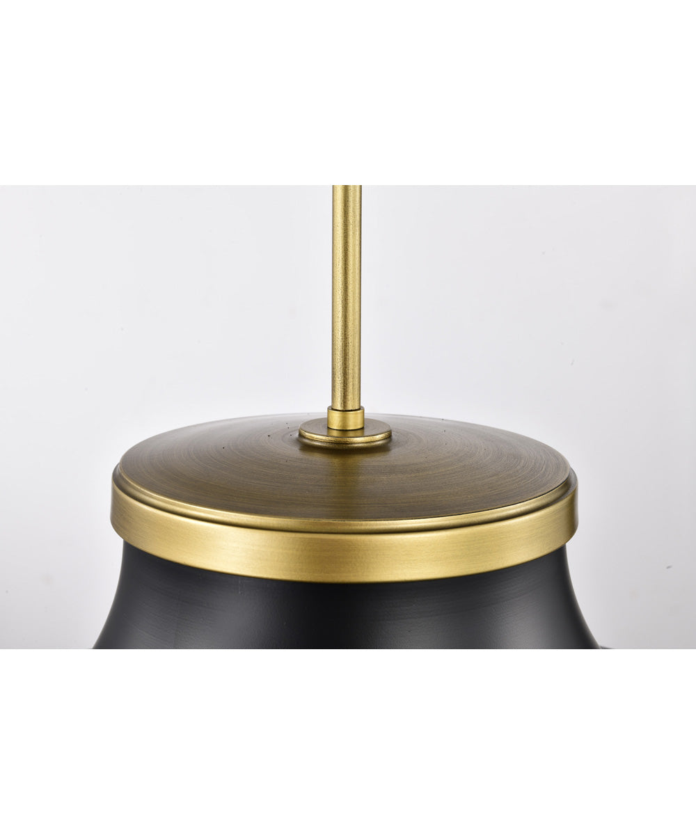 Lafayette 3-Light Pendant Matte Black