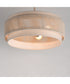 Seacliff 20 inch 3-Light Pendant Natural Aged Brass