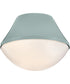 Haddie 1-Light Small Flush Mount in Seafoam