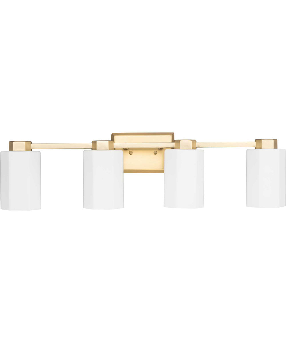 Estrada 4-Light Contemporary Bath & Vanity Light Brushed Gold