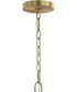 Jheni 1-Light Pendant with Clear Glass Shade Brushed Gold