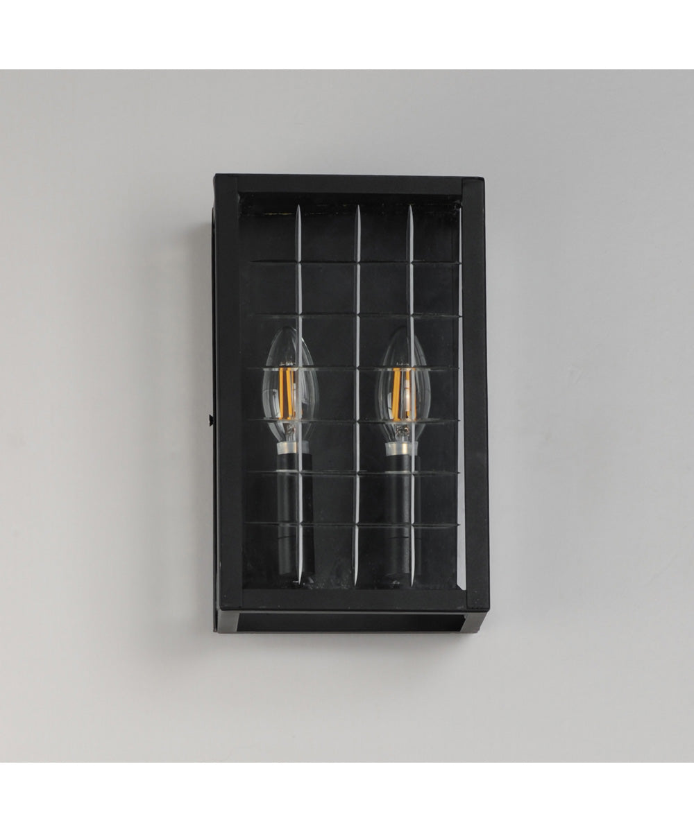 Magnus 2-Light Pocket Sconce Black