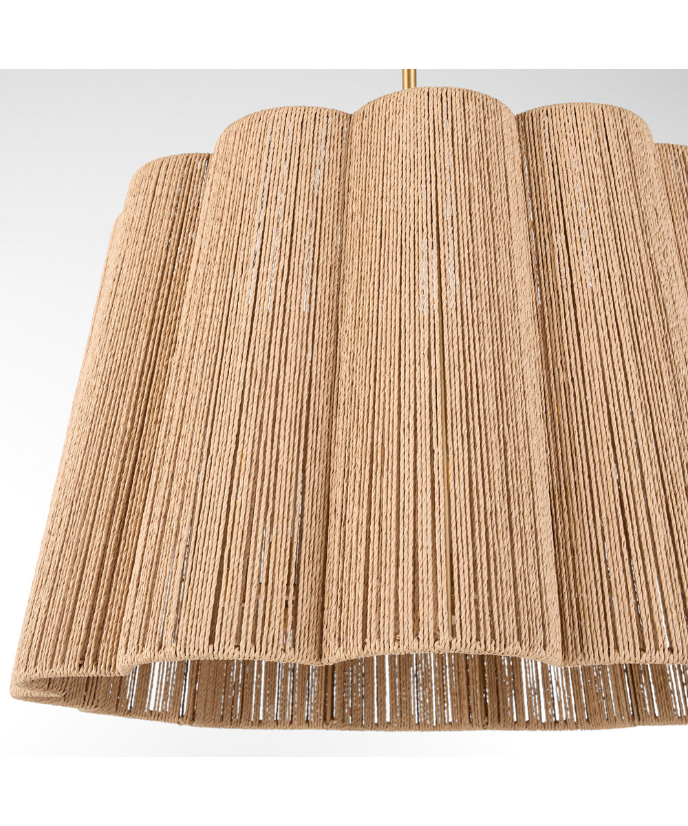 Anton 6-light Pendant Brushed Brass
