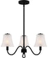 McKinney 3-light Chandelier Matte Black