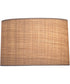 19x19x12 Natural Raffia Drum Hardback Lampshade