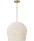 Natalia 1-Light Pendant Aged Brass