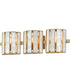 Miramar 3-Light Wall Sconce Capiz / Natural Aged Brass