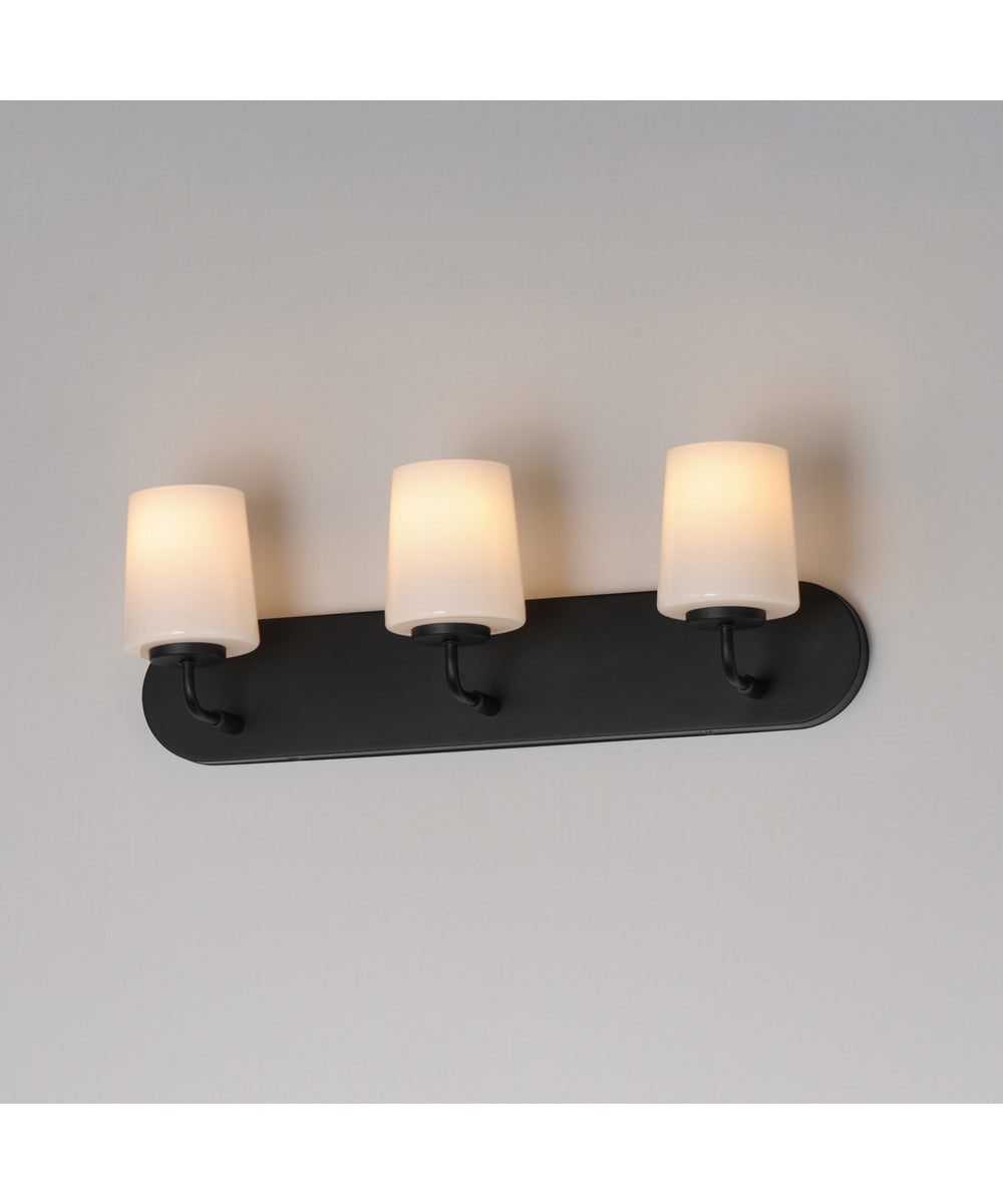 Durham 3-Light Strip Bath Vanity Black