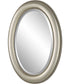 22x30" Wall Mirror Metallic Silver with Subtle Brown Antiquing