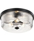 Grayson 3-Light Close-to-Ceiling Matte Black