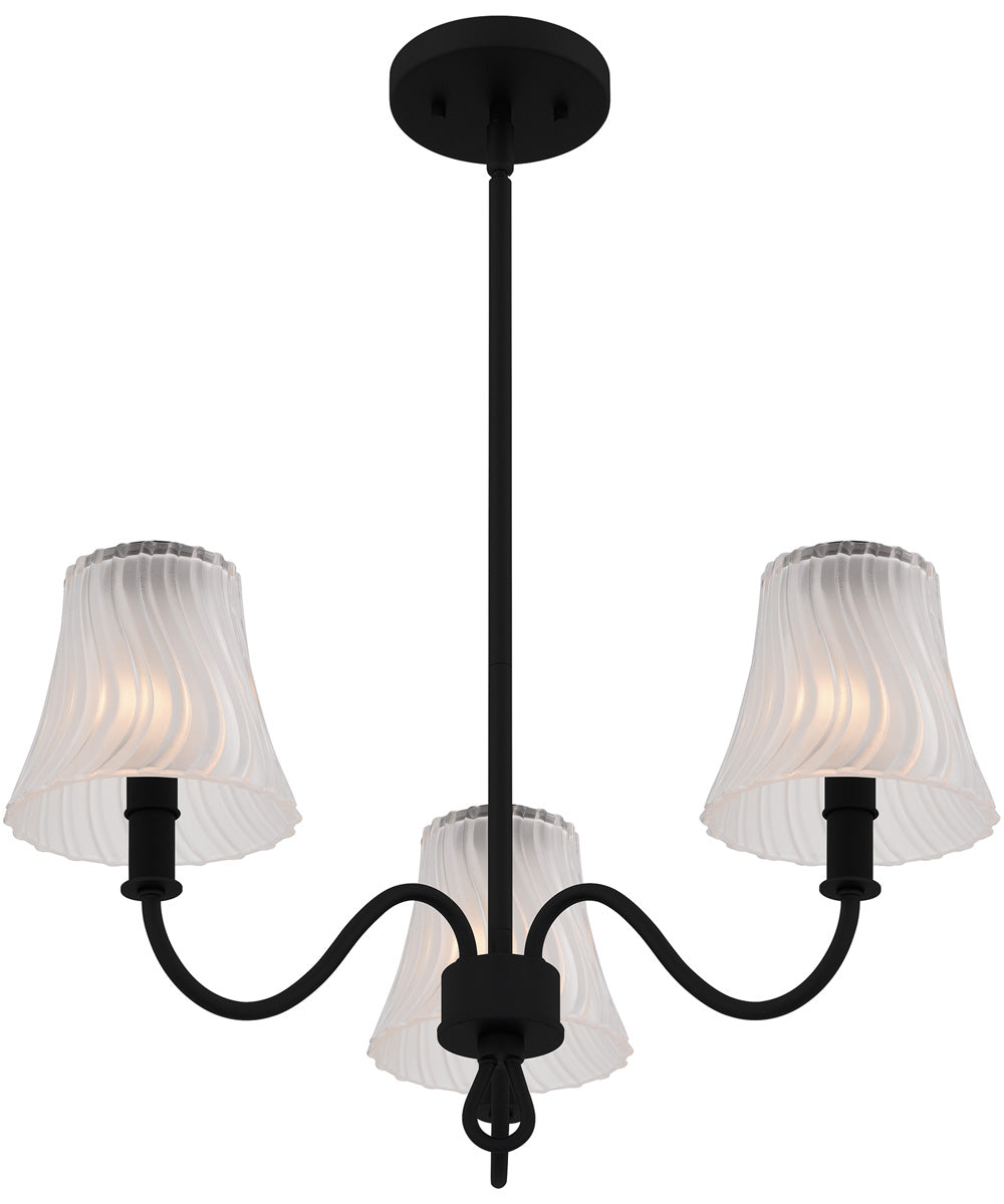 McKinney 3-light Chandelier Matte Black