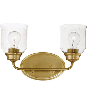 Acadia 2-Light Bath Vanity Natural Aged Brass
