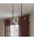 Ilia 6-Light Island Chandelier Matte Black