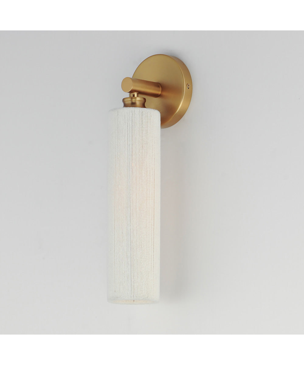 Aveline 1-Light Wall Sconce Natural Aged Brass