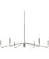 Pilar Extra Large 6-Light Chandelier Brushed Nickel